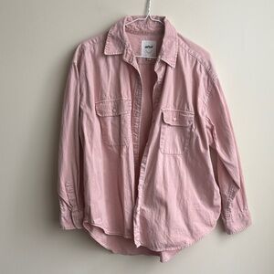 Light Pink Aerie Button Up Shirt